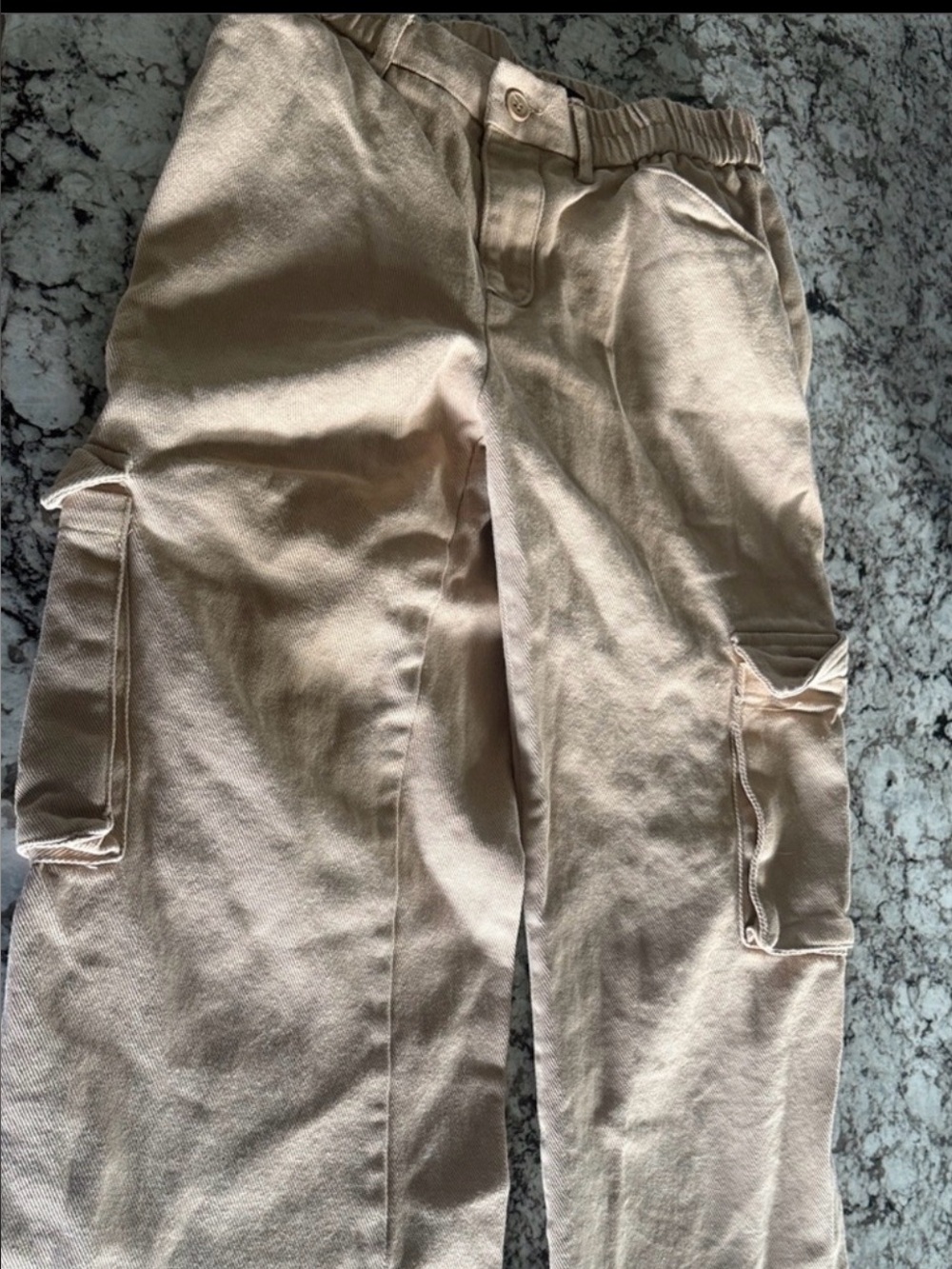 Woman’s Cargo Pants in Beige - Classic Utility Style